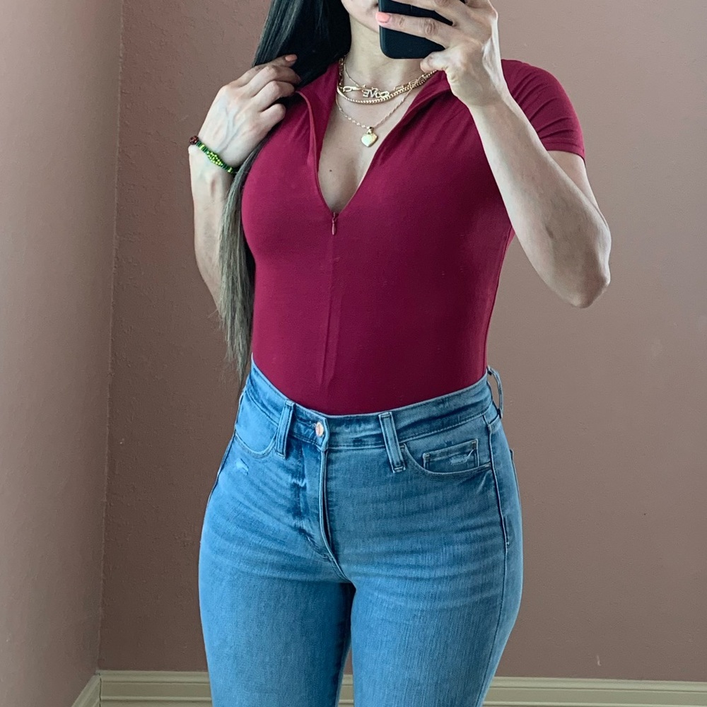 DENISE Bodysuit- burgundy - Picture 3 of 3